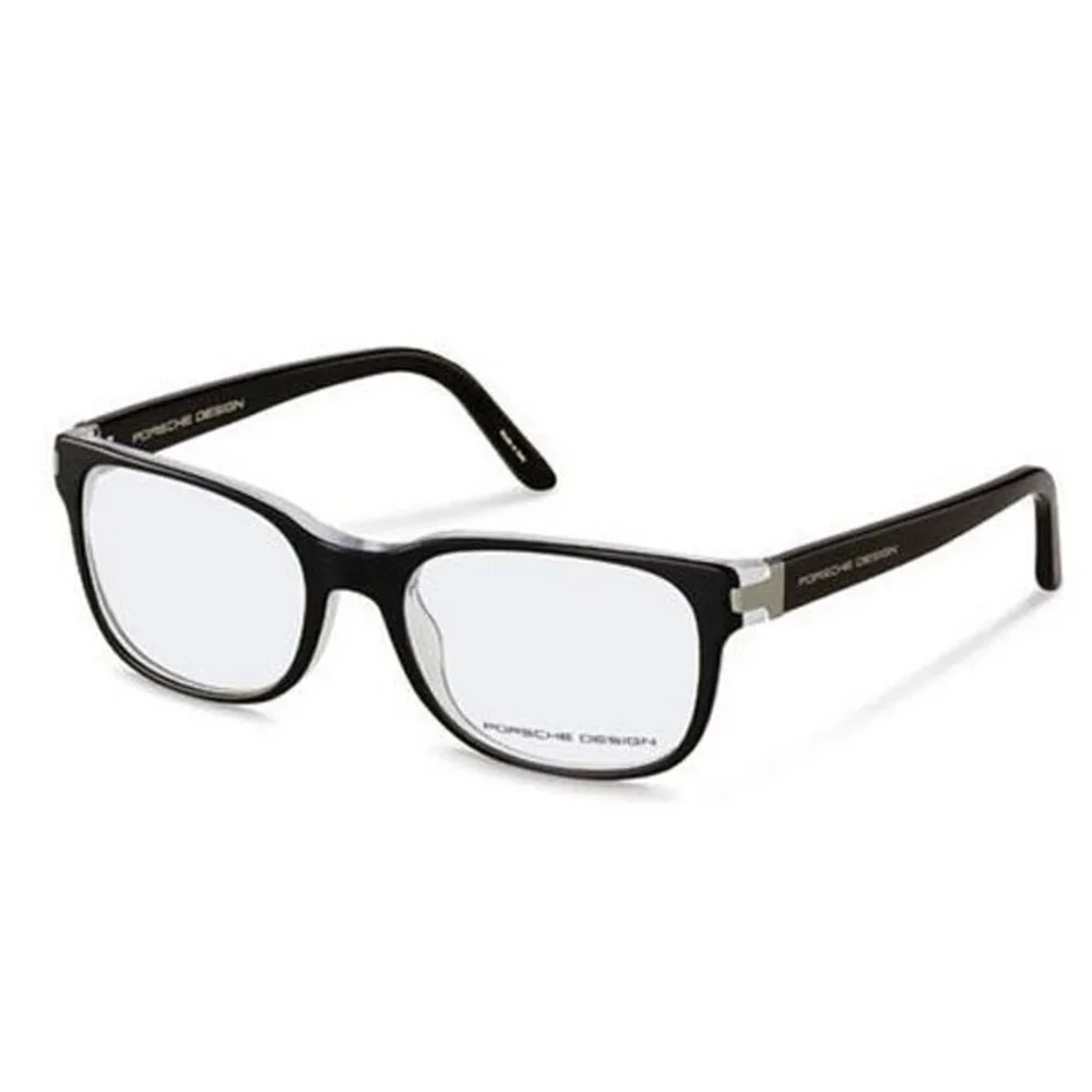 NWT PORSCHE P8250 A 53 Black Eyeglasses